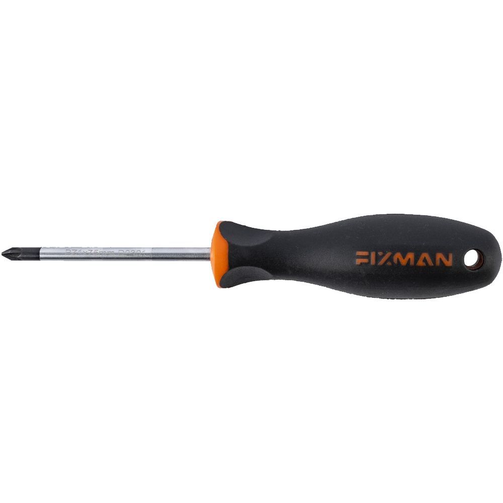 FIXMAN S/driver Pozi Pz1 5x75mm Crv With Ergonomic Handle